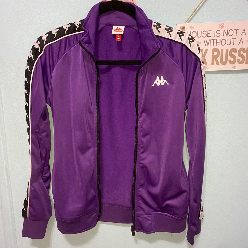 purple zip up